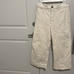 Lou & Grey Cream Flare Wide Leg Jeans